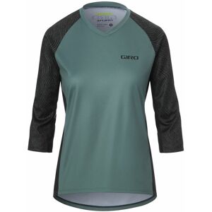 Giro Women'S Roust 3/4 Mtb Jersey 2021: Grey/green Pounce M Gi26wrou