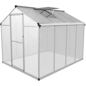 Uniprodo - Greenhouse Aluminium + Polycarbonate 242 x 190 x 195 cm