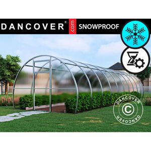 DANCOVER Greenhouse polycarbonate, Strong nova 30 m², 3x10 m, Silver - Silver