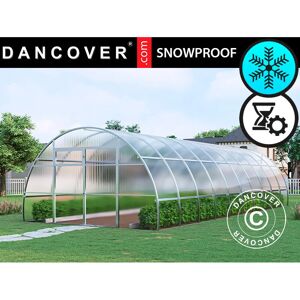 DANCOVER Greenhouse polycarbonate, Strong nova 40 m², 4x10 m, Silver - Silver