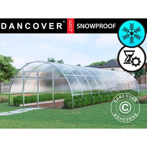 DANCOVER Greenhouse polycarbonate, Strong nova 48 m², 4x12 m, Silver - Silver