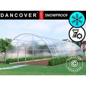 DANCOVER Greenhouse polycarbonate, Strong nova 72 m², 6x12 m, Silver - Silver