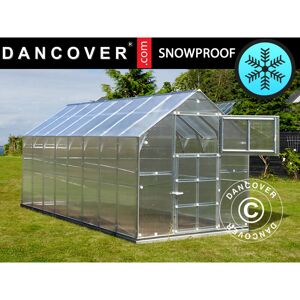 DANCOVER Greenhouse polycarbonate titan Classic 480, 9.7 m², 2.35x4.12 m, Silver - Silver