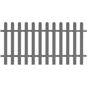 Hommoo - Picket Fence wpc 200x100 cm VD27297