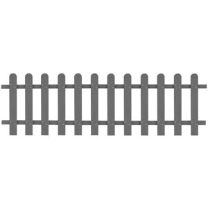 Hommoo - Picket Fence wpc 200x60 cm VD27295