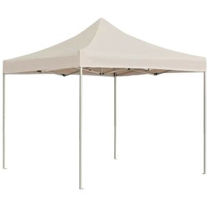 Professional Folding Party Tent Aluminium 3x3 m Cream VD29611 - Hommoo