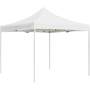 Professional Folding Party Tent Aluminium 3x3 m White VD29615 - Hommoo