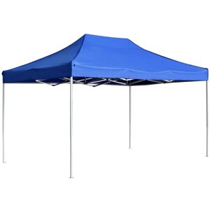 Professional Folding Party Tent Aluminium 4.5x3 m Blue VD29622 - Hommoo