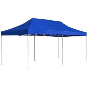 Professional Folding Party Tent Aluminium 6x3 m Blue VD29632 - Hommoo