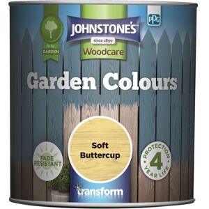 Johnstone's - Johnstones Woodcare Garden Colours Paint - 1L - Soft Buttercup - Soft Buttercup