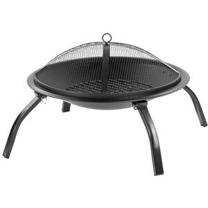 Outdoor Round Fire Pit Bowl With Lid - KCT