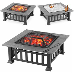 Outdoor Square Fire Pit With Cover - KCT