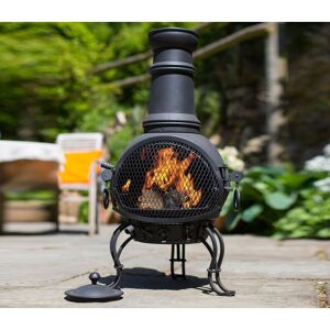 La Hacienda - Murcia Medium Chimenea Firepit bbq Steel Garden Outdoor Heater