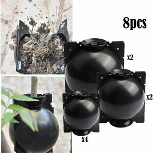 Root Plant Intensification Reusable Box 3 Size Plant Propagation Ball Pod Layering Plant Root Rapid Spread Ball for Root Growth 8Pcs - Langray