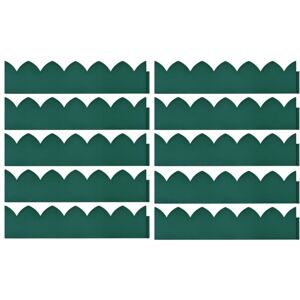 Vidaxl - Lawn Edgings 10 pcs Green 65x15 cm pp Green