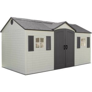 15x8 Heavy Duty Plastic Shed - Desert Sand / Cream - Lifetime