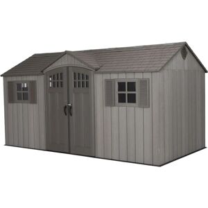 15 Ft x 8 Ft Outdoor Storage Shed - Light Brown - Lifetime