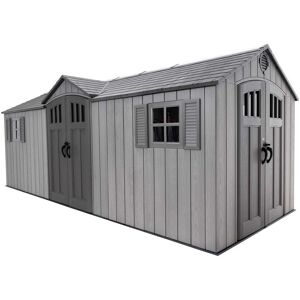 20 Ft. x 8 Ft. Outdoor Storage Shed - Light Brown - Lifetime