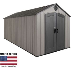 8 Ft. x 17.5 Ft. Outdoor Storage Shed - Storm Dust - Lifetime