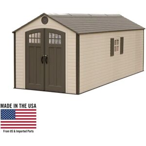 Installed Lifetime 8 Ft. x 20 Ft. Outdoor Storage Shed - Desert Sand