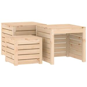 Berkfield Home - Mayfair 3 Piece Garden Box Set Solid Wood Pine