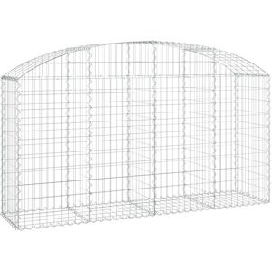 Berkfield Home - Mayfair Arched Gabion Basket 200x50x100/120 cm Galvanised Iron