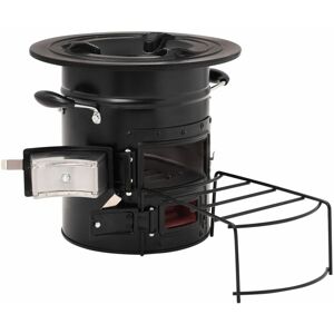 BERKFIELD HOME Mayfair Camping Wood Stove Black 50x33.5x30.5 cm Steel