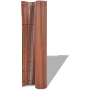 Berkfield Home - Mayfair Double-Sided Garden Fence pvc 90x300 cm Brown