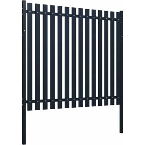 BERKFIELD HOME Mayfair Fence Panel Anthracite 174.5x170 cm Powder-coated Steel