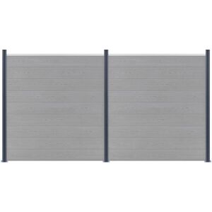 BERKFIELD HOME Mayfair Fence Posts 3 pcs Dark Grey 185 cm Aluminium