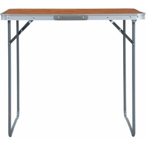 BERKFIELD HOME Mayfair Foldable Camping Table with Metal Frame 80x60 cm