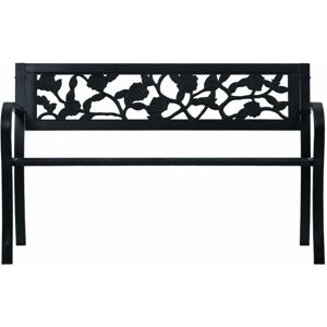 Berkfield Home - Mayfair Garden Bench 125 cm Black Steel