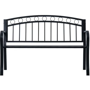 Berkfield Home - Mayfair Garden Bench 125 cm Black Steel