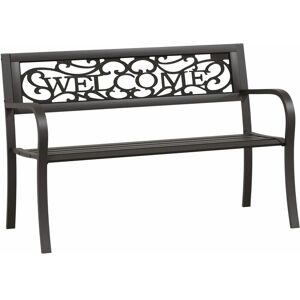 Berkfield Home - Mayfair Garden Bench 125 cm Steel Black