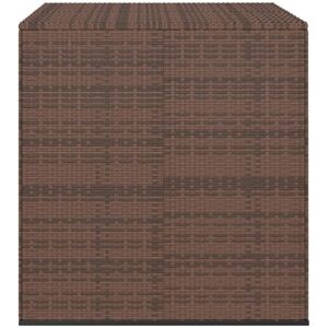 BERKFIELD HOME Mayfair Garden Cushion Box pe Rattan 100x97.5x104 cm Brown