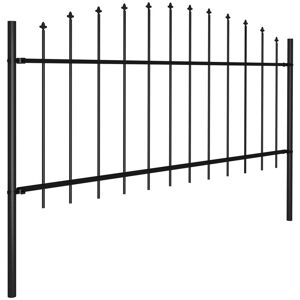 BERKFIELD HOME Mayfair Garden Fence with Spear Top Steel