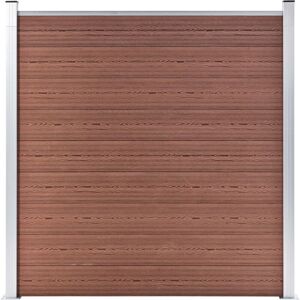 BERKFIELD HOME Mayfair Garden Fence wpc 1564x186 cm Brown