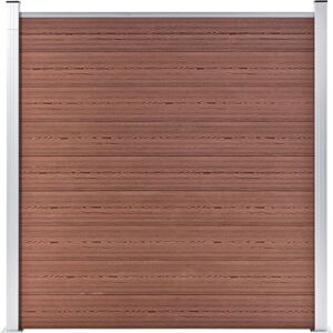 BERKFIELD HOME Mayfair Garden Fence wpc 1737x186 cm Brown