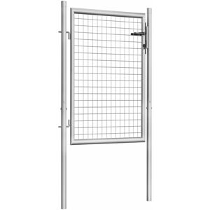 BERKFIELD HOME Mayfair Garden Gate Galvanised Steel 105x150 cm Silver