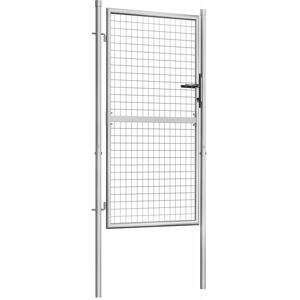 BERKFIELD HOME Mayfair Garden Gate Galvanised Steel 105x200 cm Silver