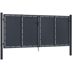 BERKFIELD HOME Mayfair Garden Gate Steel 300x125 cm Anthracite