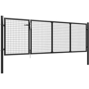 BERKFIELD HOME Mayfair Garden Gate Steel 350x75 cm Anthracite