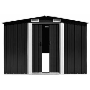 BERKFIELD HOME Mayfair Garden Shed 257x298x178 cm Metal Anthracite