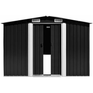 BERKFIELD HOME Mayfair Garden Shed 257x392x181 cm Metal Anthracite