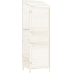 BERKFIELD HOME Mayfair Garden Shed White 55x52x174.5 cm Solid Wood Fir