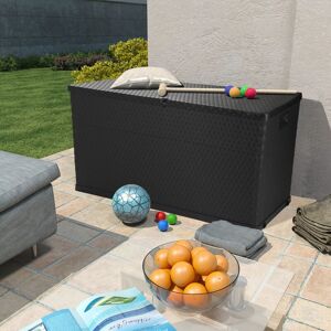 BERKFIELD HOME Mayfair Garden Storage Box Anthracite 120x56x63 cm pp Rattan