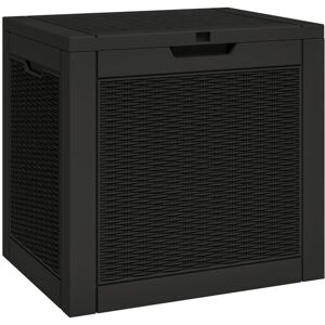 Berkfield Home - Mayfair Garden Storage Box Black 55.5x43x53 cm Polypropylene