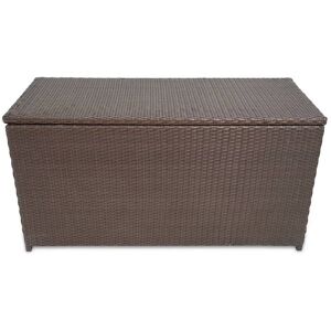 Berkfield Home - Mayfair Garden Storage Box Brown 120x50x60 cm Poly Rattan