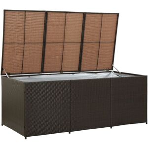 Berkfield Home - Mayfair Garden Storage Box Poly Rattan 180x90x75 cm Brown