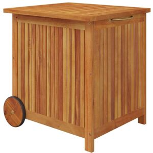 BERKFIELD HOME Mayfair Garden Storage Box with Wheels 60x50x58 cm Solid Wood Acacia